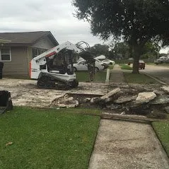 Professional landscape installation for homes across Kenner, LA - Burst Bobcat & Dirt Service