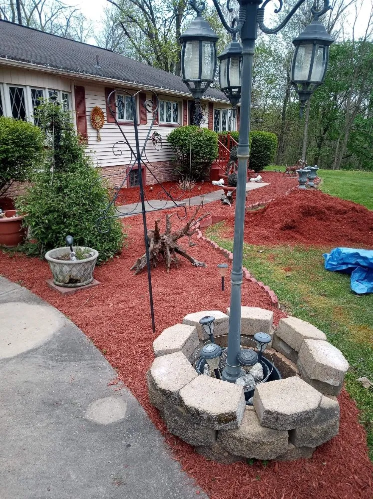 Custom landscaping services for residential properties in Edinburg, PA by Burton Lawn Care