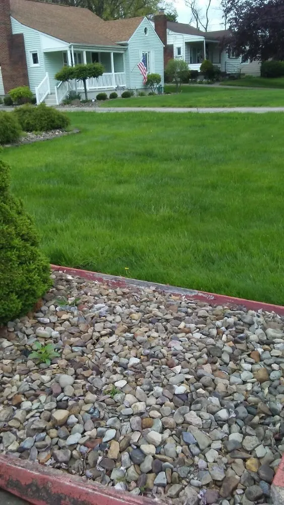 Affordable residential landscaping with custom design in Edinburg, PA by Burton Lawn Care