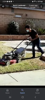 Burts Landscaping and Handyworks Services Logo