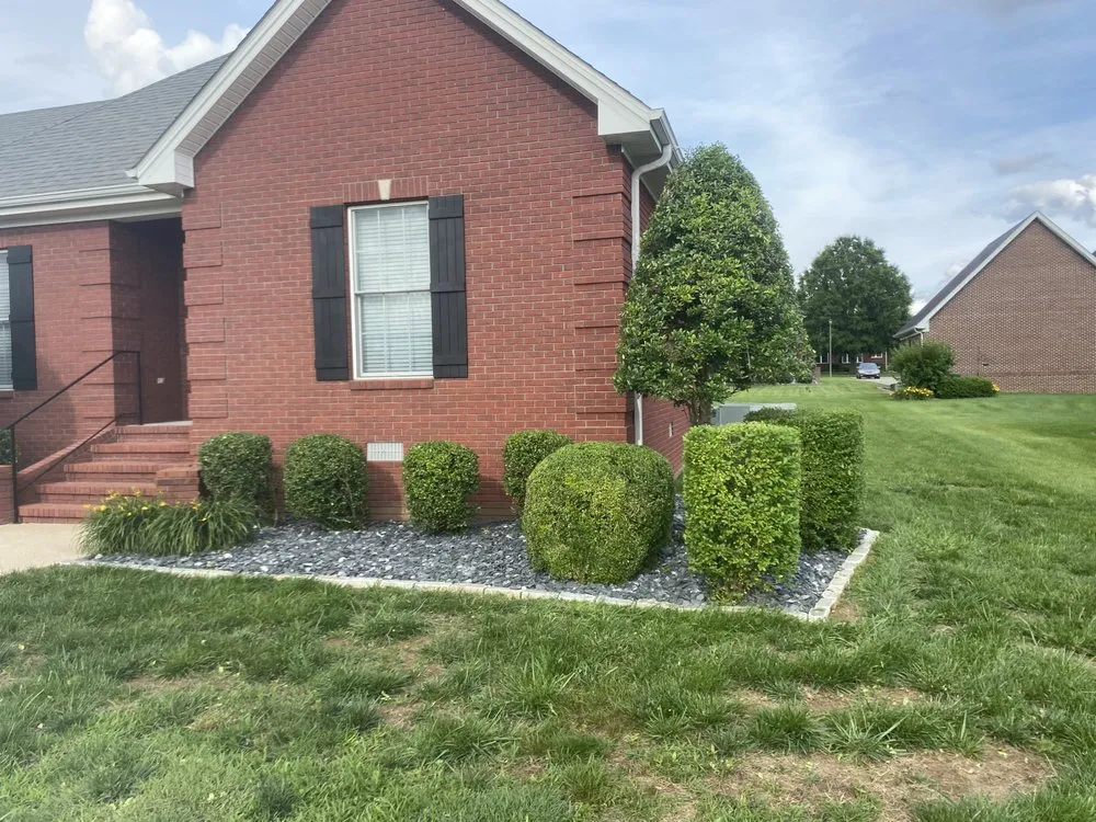 Custom residential landscaping in Murray, KY by Bush Buddies