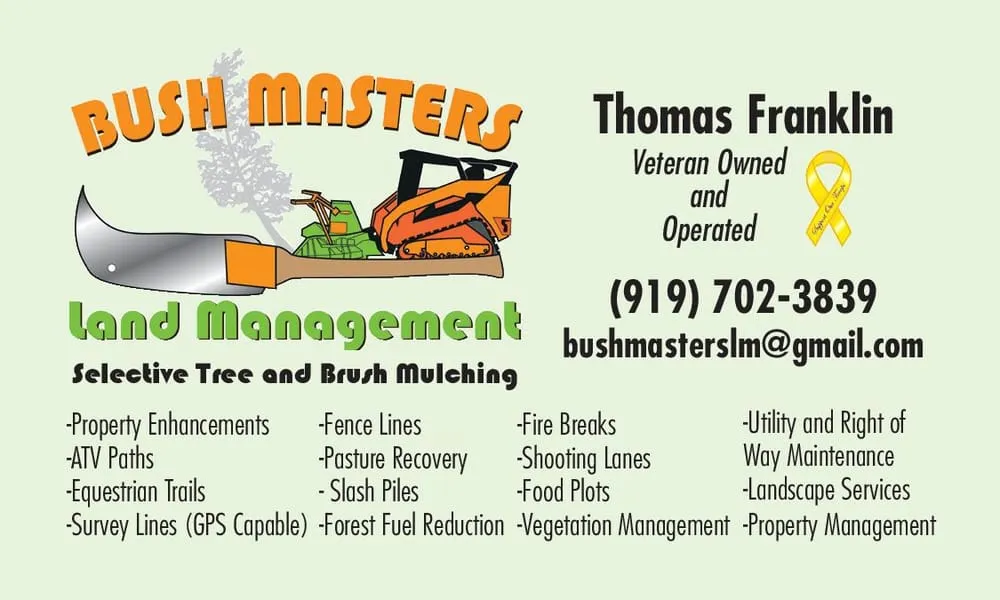 Top-rated yard maintenance for year-round maintenance across Henderson, NC - Bush Masters Land Management