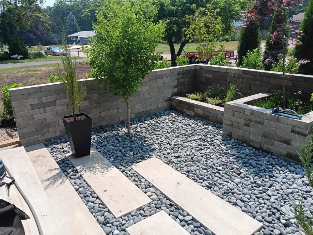 Affordable landscape installation in Comstock Park, MI by Bushman Works