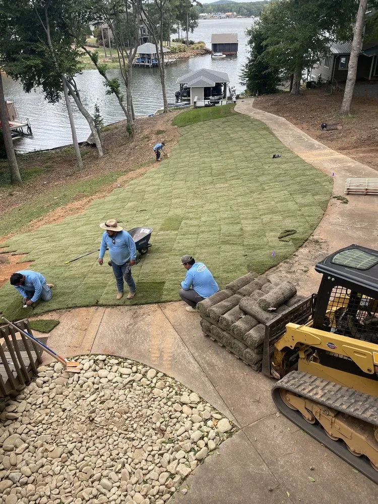 Reliable landscaping services for residential properties in Richfield, NC by Bushwackers Landscaping