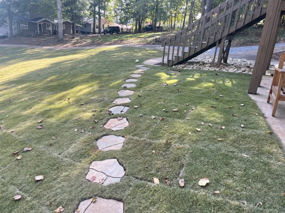 Trusted yard maintenance with custom design in Richfield, NC by Bushwackers Landscaping