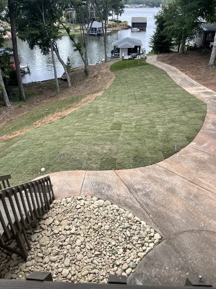 Affordable lawn care service in Richfield, NC by Bushwackers Landscaping