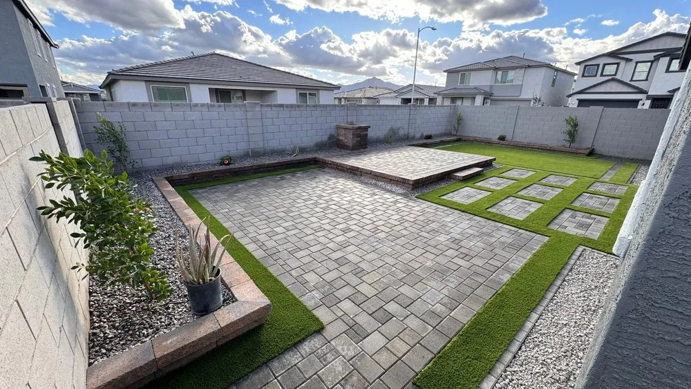 Professional yard cleanup service for year-round maintenance across Phoenix, AZ - Bustos Hardscape & Construction