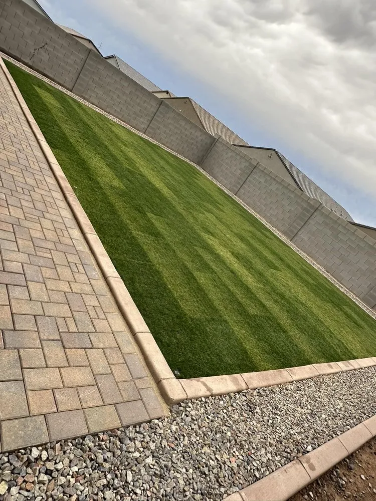 Top-rated lawn care service in Phoenix, AZ - Bustos Hardscape & Construction