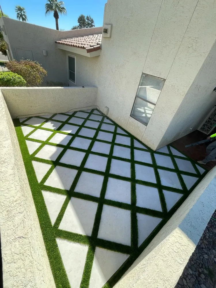 Expert lawn mowing service experts serving Phoenix, AZ - Bustos Hardscape & Construction