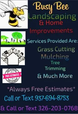 Busy B Landscaping and Home Improvement Logo