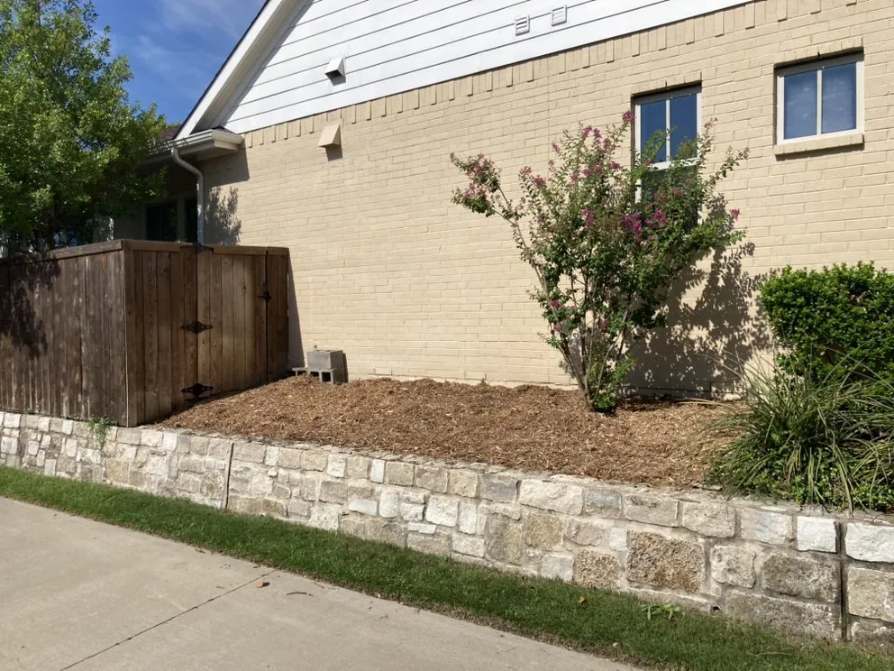 Custom landscape installation for homes in Celina, TX by Busy Bee Lawncare