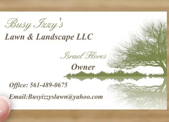 Busy Izzy's Lawn & Landscape Logo