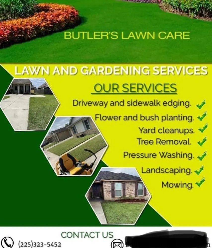 Reliable outdoor landscaping in Donaldsonville, LA - Butlers Lawn & Landscaping Service