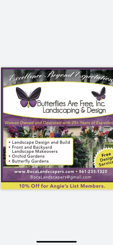 Local garden landscaping in Delray Beach, FL - Butterflies Are Free Landscaping & Design