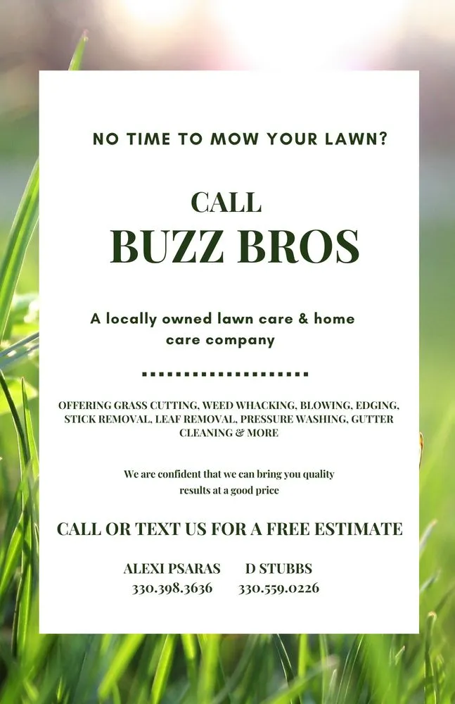 Expert lawn mowing service near you across Poland, OH - Buzz Bros