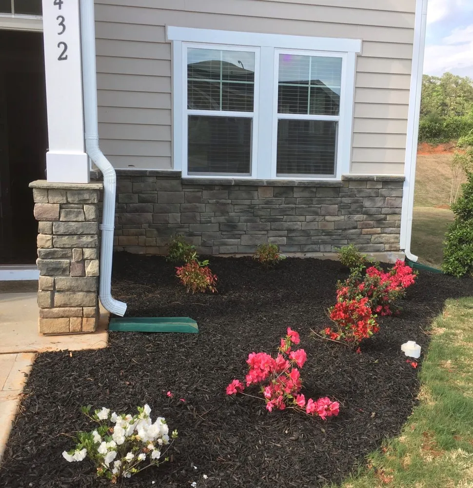 Professional residential landscaping with custom design in Angier, NC by Buzz Cutz