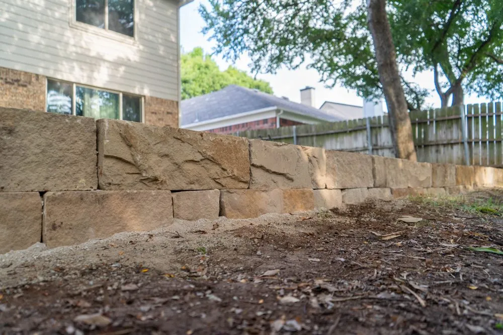 Professional landscape installation in Colleyville, TX by Buzzcutters Landscaping