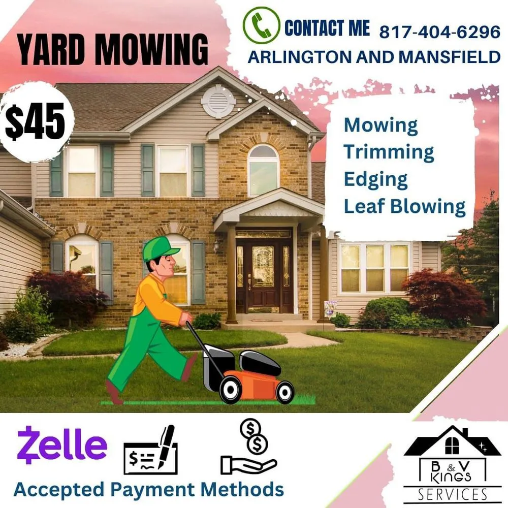 Professional yard cleanup service in Arlington, TX by B&V Kings Services
