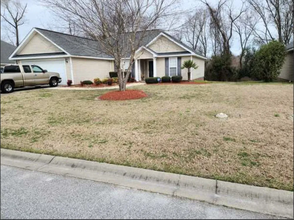 Affordable landscape installation for homes in Effingham, SC by By The Yard Lawn Care