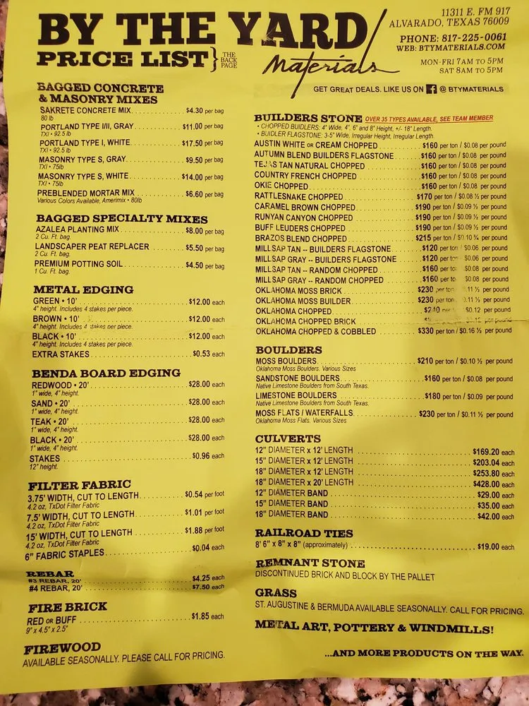 Top-rated garden landscaping experts serving Alvarado, TX - By The Yard Materials