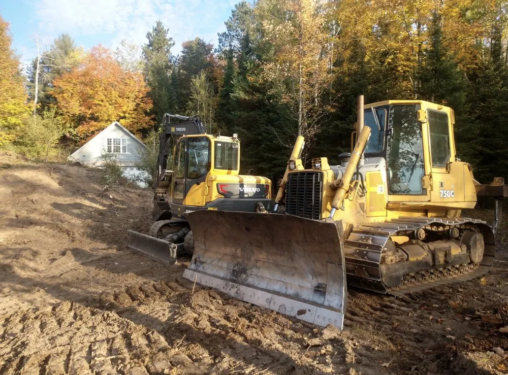 Custom lawn mowing service with custom design in Florence, WI by BYS Services