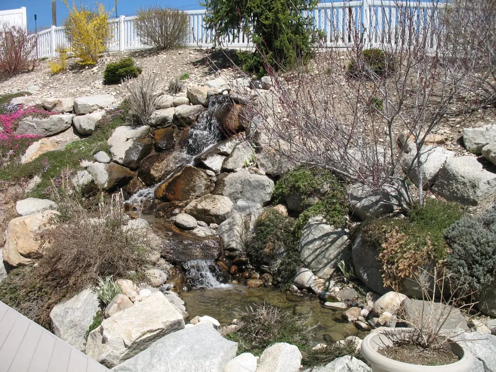 Custom residential landscaping with custom design in South Jordan, UT by Bytendorp Enterprises Landscaping