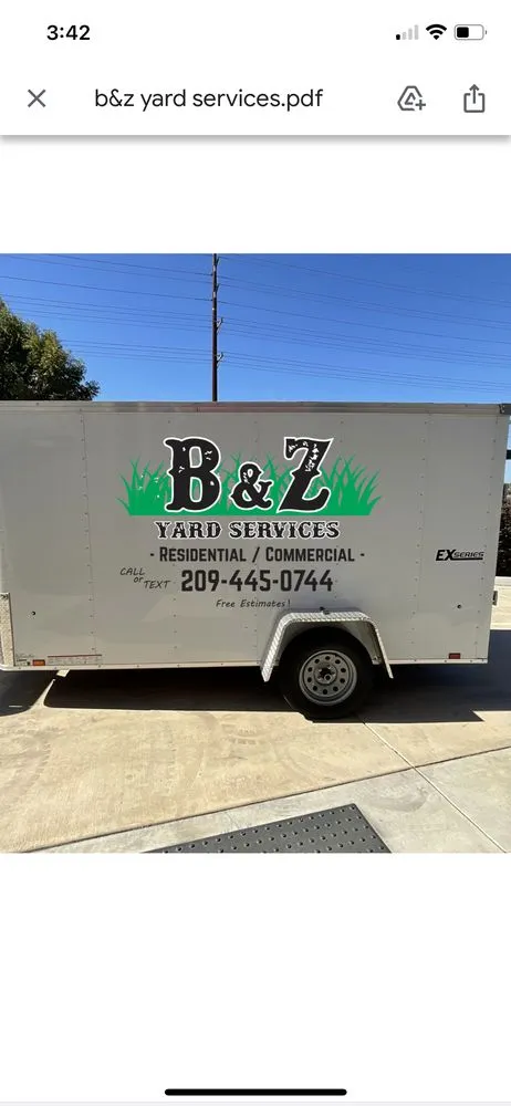 Professional lawn care service experts serving Turlock, CA - B&Z Yard Services