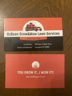 BzBean Grow&Mow Lawn Services Logo
