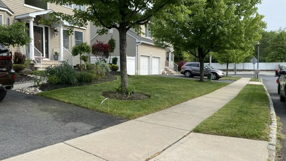 Professional landscape design for residential properties in Edison, NJ by C & B Lawn Care Service