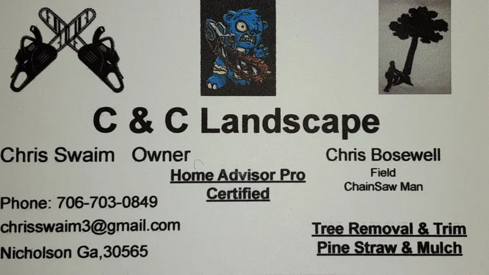 Local landscape design experts serving Nicholson, GA - C & C Landscape & Tree Service