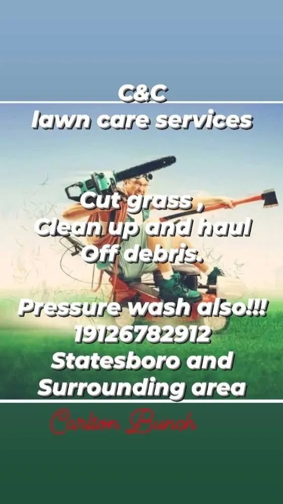 Professional yard cleanup service in Metter, GA by C & C Lawn Care