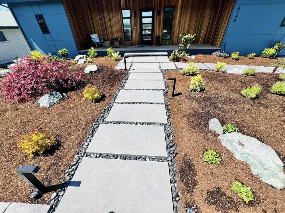 Custom landscape design for homes in Clinton, WA by C & C Wilkie Excavating and Landscaping