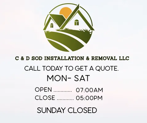 C & D Sod Installation & Removal Logo