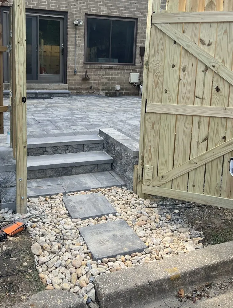 Professional landscape installation for beautiful yards in Olney, MD by C & G Masonry