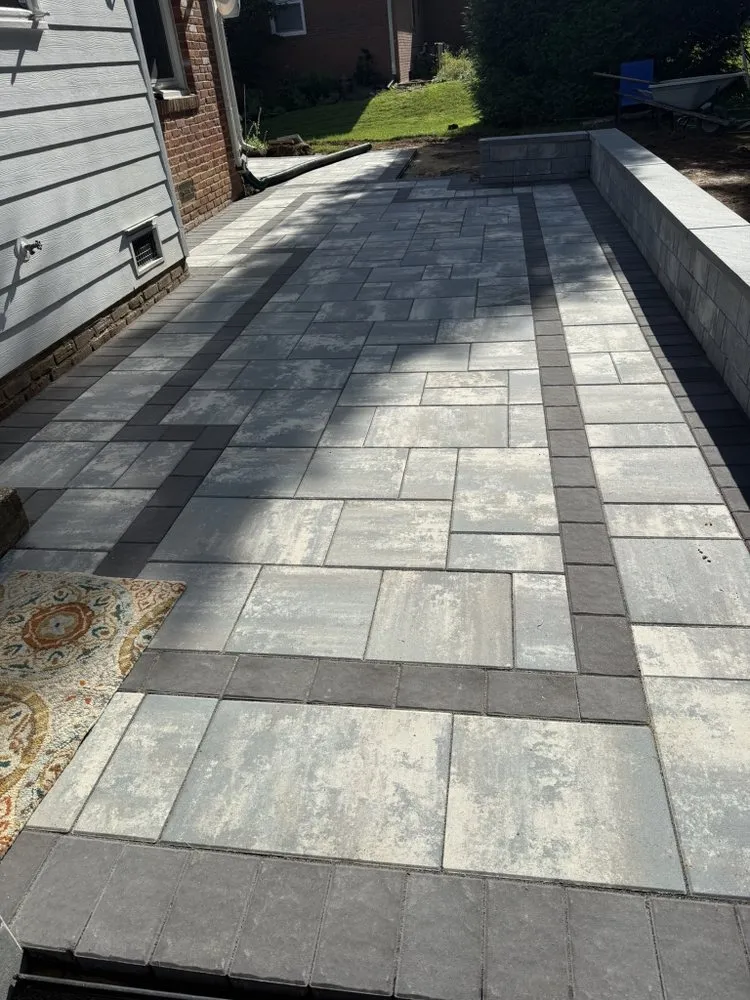 Local landscape installation in Olney, MD by C & G Masonry