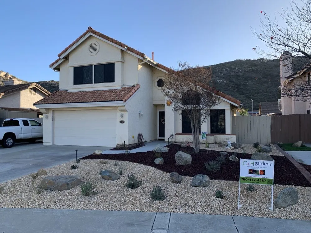 Reliable yard maintenance for beautiful yards in Encinitas, CA by C & H Gardens Artistic Landscape & Tree Service