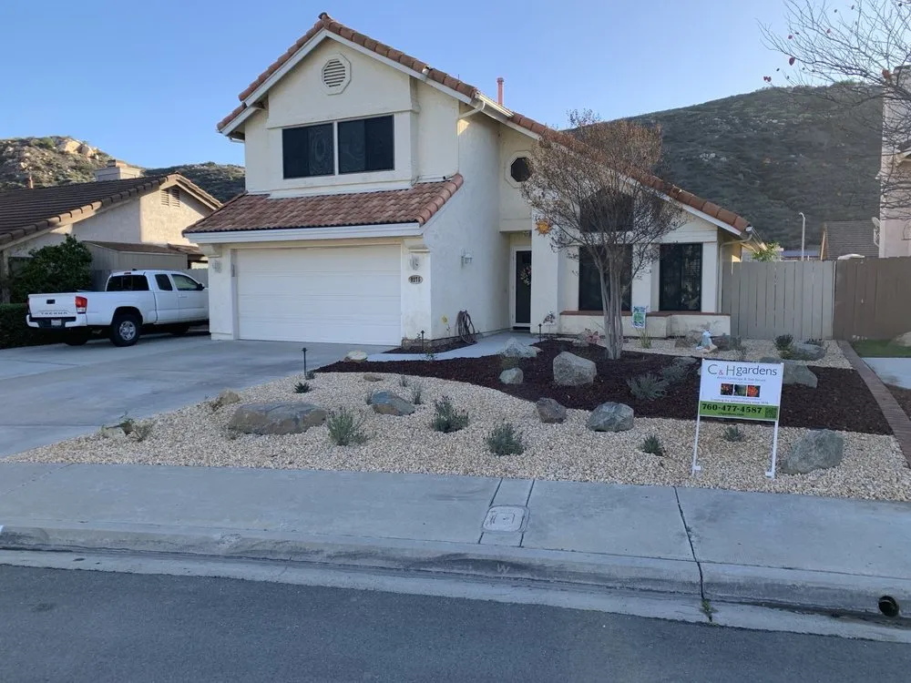 Reliable lawn care service experts serving Encinitas, CA - C & H Gardens Artistic Landscape & Tree Service