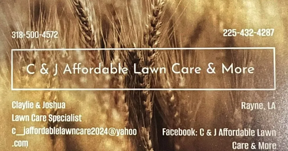 Expert lawn mowing service in Rayne, LA by C & J Affordable Lawn Care & More