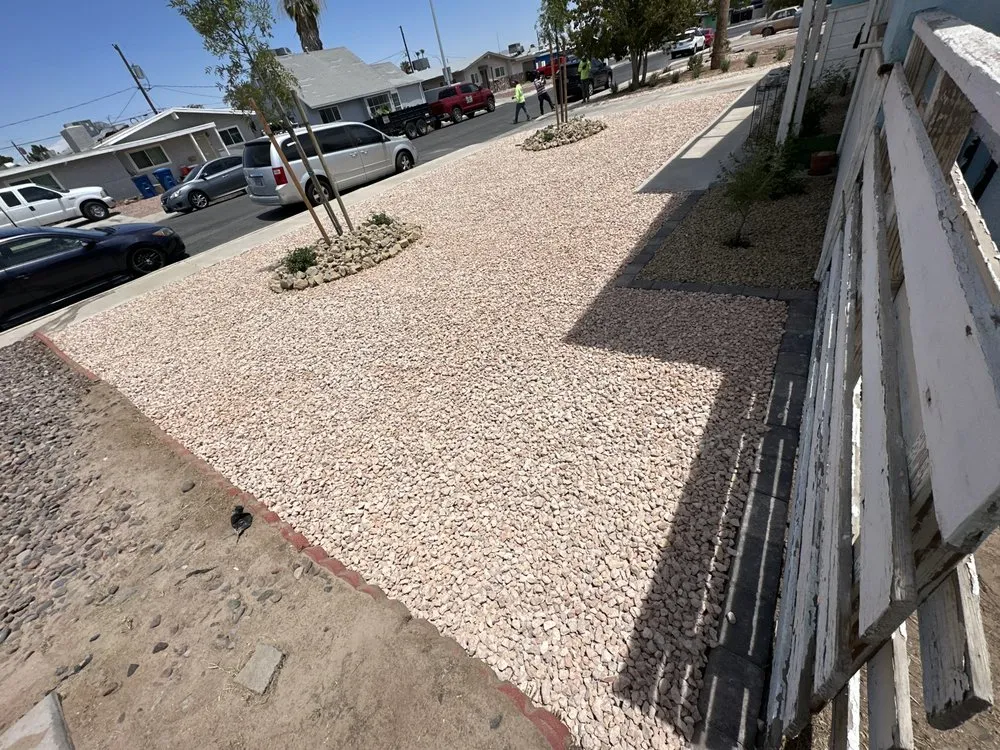 Professional yard maintenance with custom design in Las Vegas, NV by C & Ma Landscaping Services