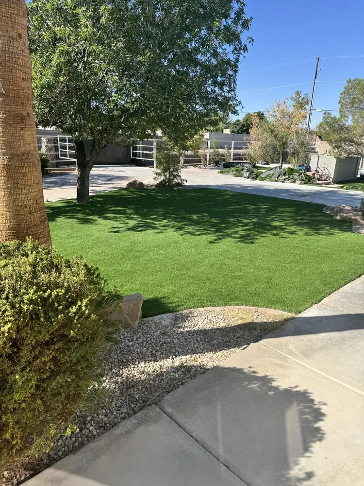 Trusted lawn mowing service with custom design in Las Vegas, NV by C & Ma Landscaping Services