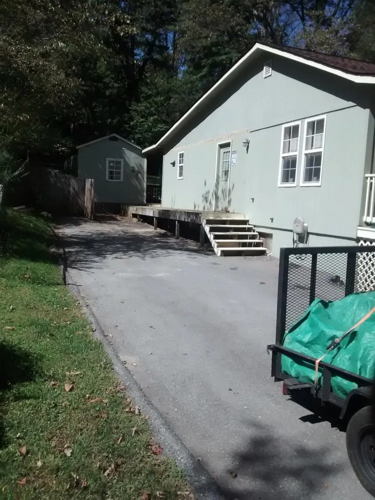 Professional outdoor landscaping with custom design in Hendersonville, NC by C & S Services