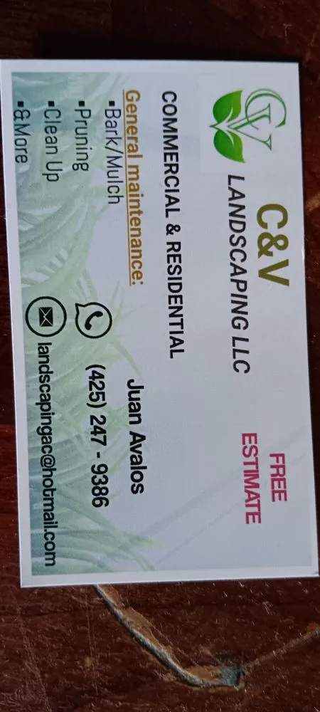 Local outdoor landscaping experts serving Redmond, WA - C & V Landscaping