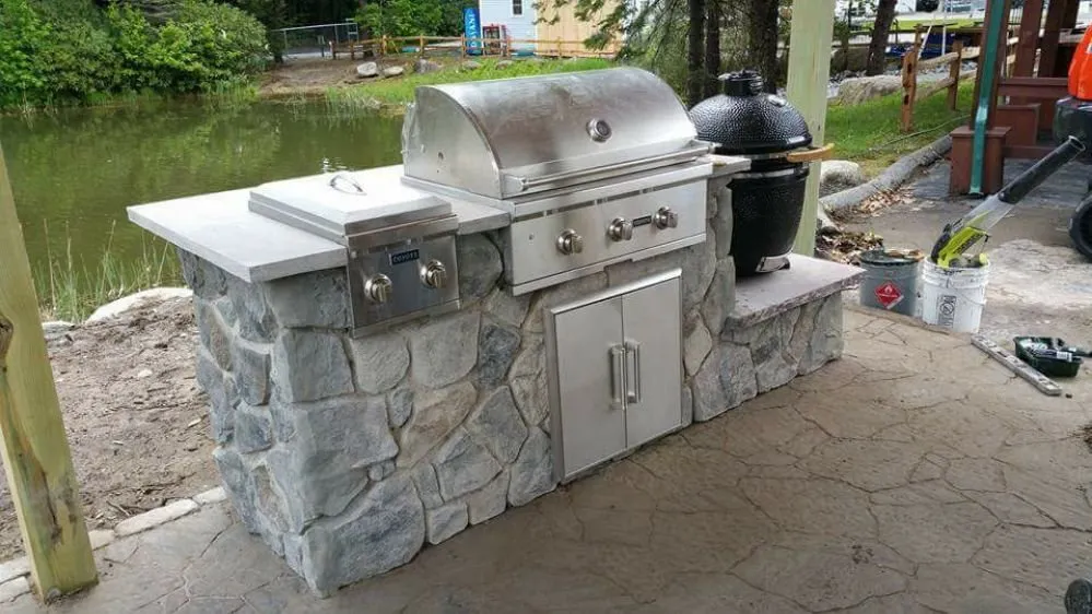 Affordable outdoor landscaping with custom design in Lubbock, TX by C B Hardscape & Design