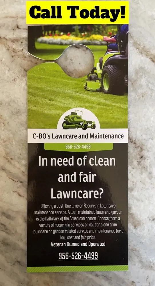 Local yard maintenance in Laredo, TX - C-Bo’s Lawncare and Maintenance