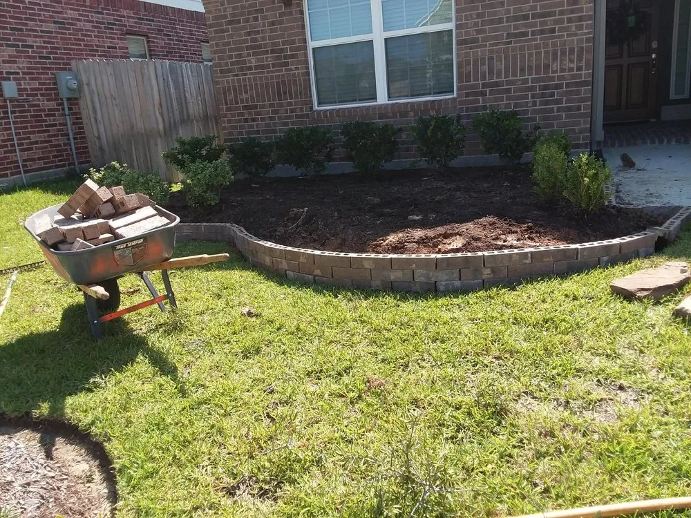 Affordable landscape installation in Houston, TX by C hernandez lawn