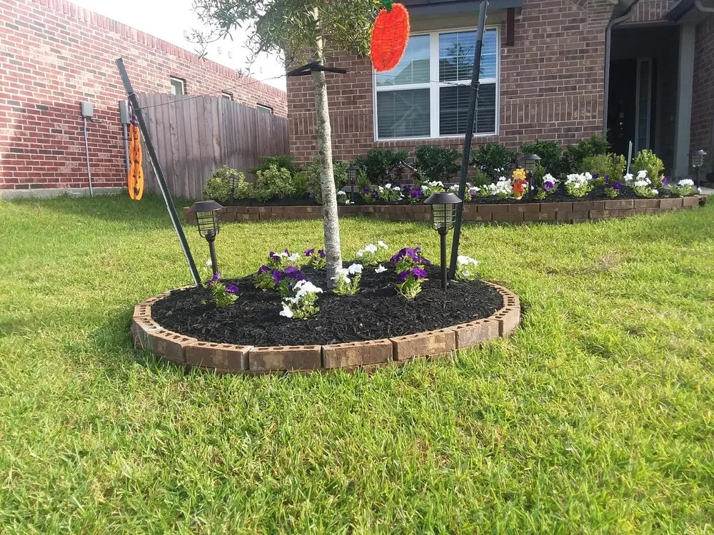 Top-rated landscape design with custom design in Houston, TX by C hernandez lawn