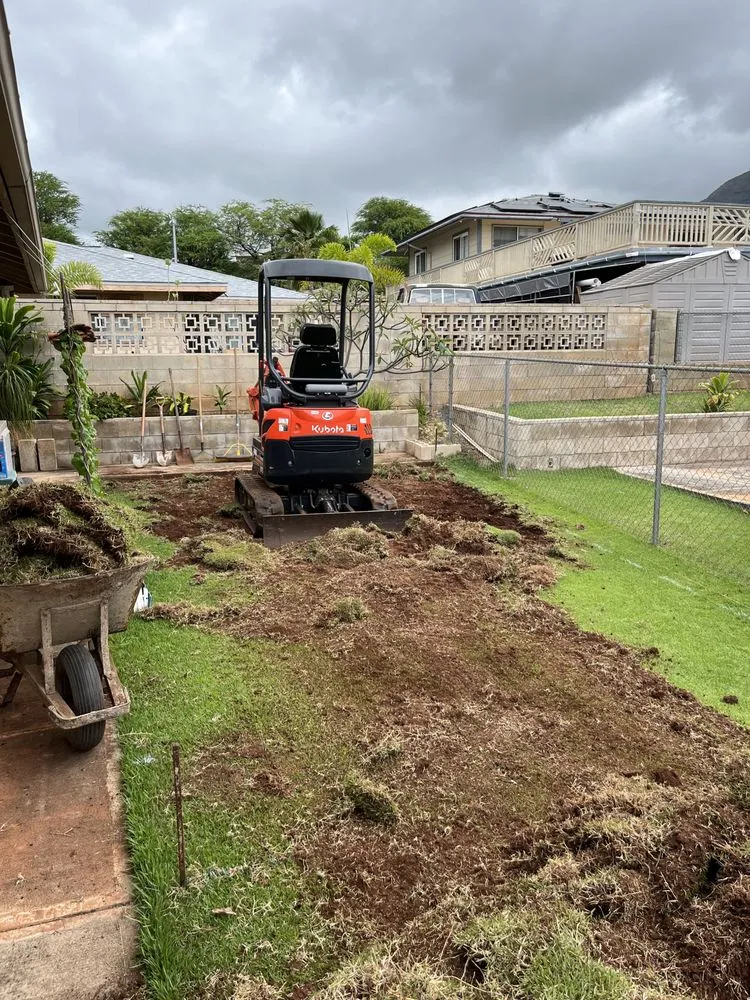 Custom yard maintenance for outdoor upgrades in Waipahu, HI by C Kaiolohia Services