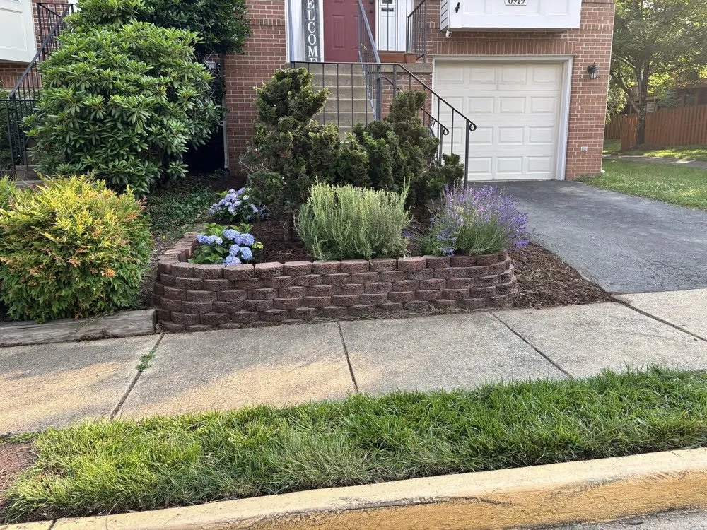 Custom landscape installation in Fairfax, VA by C Landscape & Power Wash