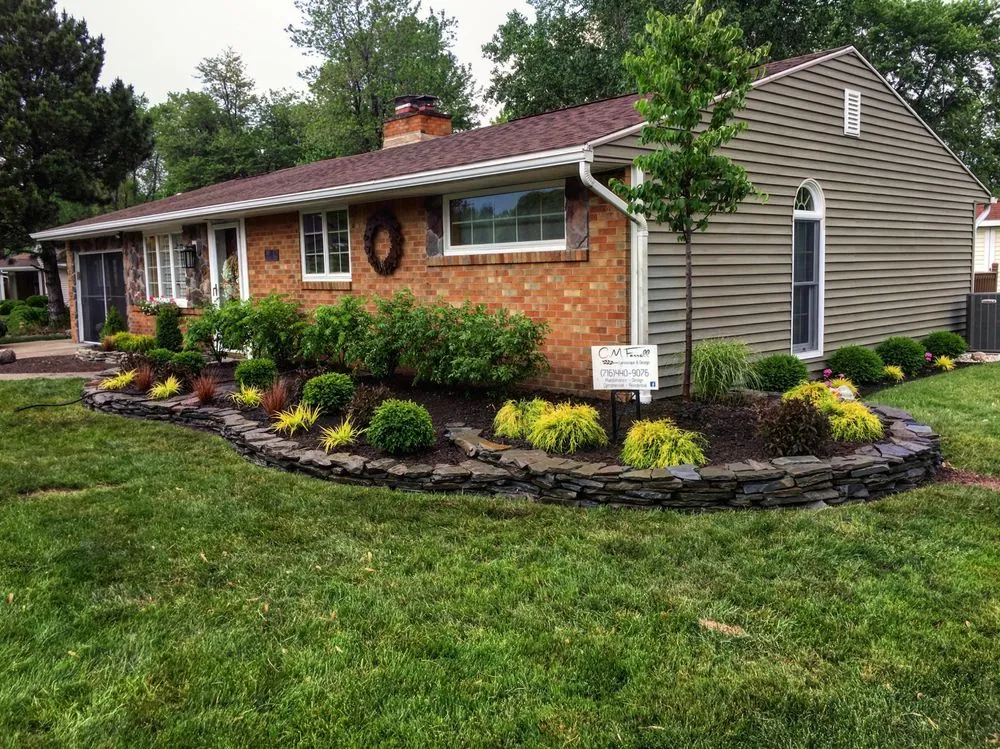 Professional landscape installation for residential properties in Lackawanna, NY by C M Farrell Landscape & Design
