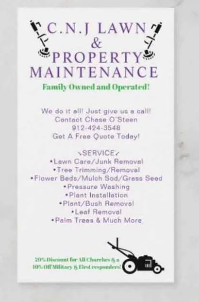 Affordable yard cleanup service in Kingsland, GA - C N J Lawn Care